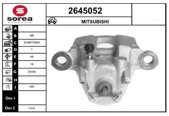 Etrier frana 2645052 EAI