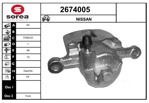 Etrier frana 2674005 EAI