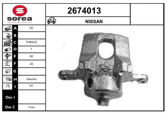 Etrier frana 2674013 EAI