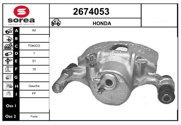 Etrier frana 2674053 EAI