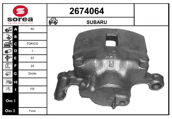 Etrier frana 2674064 EAI