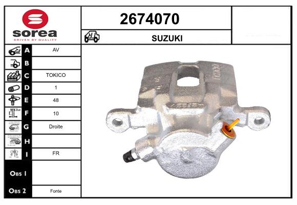 Etrier frana 2674070 EAI