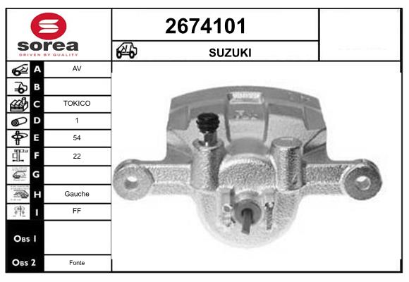 Etrier frana 2674101 EAI