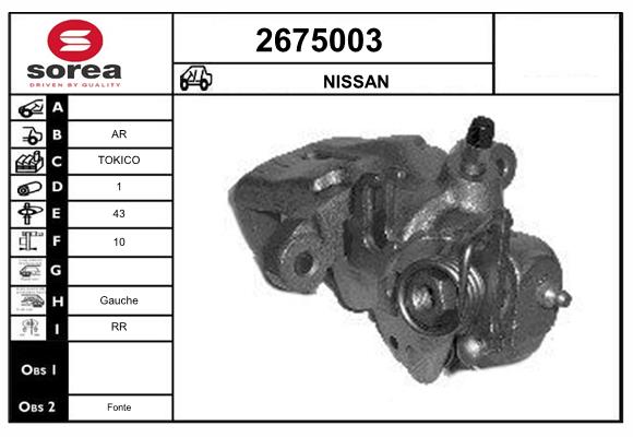 Etrier frana 2675003 EAI