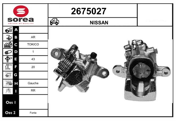 Etrier frana 2675027 EAI