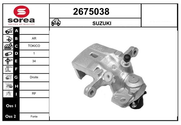 Etrier frana 2675038 EAI