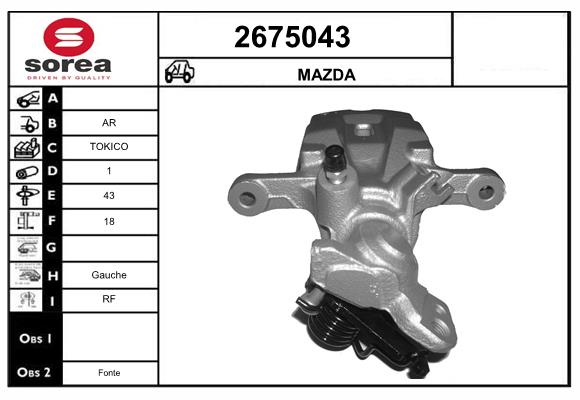 Etrier frana 2675043 EAI