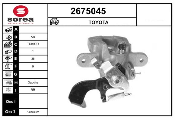 Etrier frana 2675045 EAI