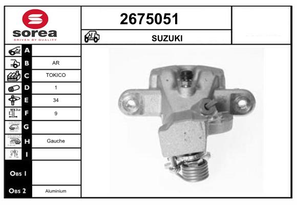 Etrier frana 2675051 EAI