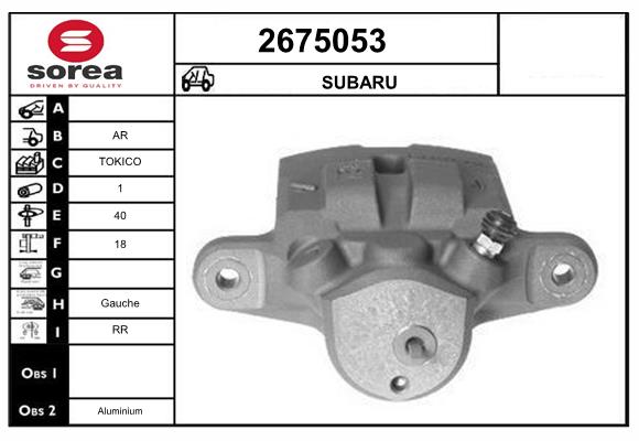 Etrier frana 2675053 EAI