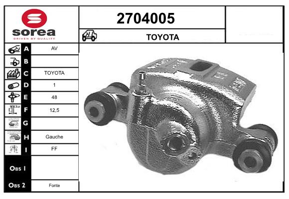 Etrier frana 2704005 EAI