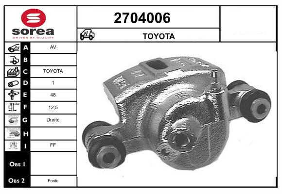 Etrier frana 2704006 EAI