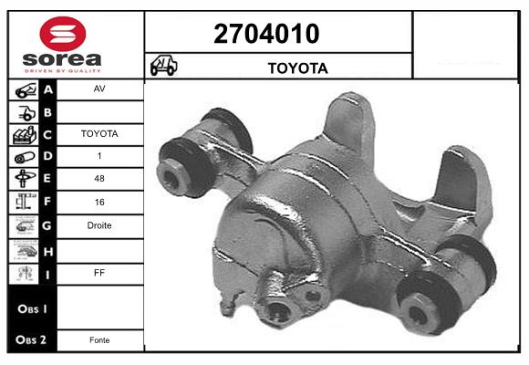 Etrier frana 2704010 EAI