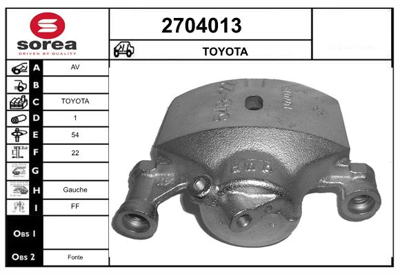 Etrier frana 2704013 EAI