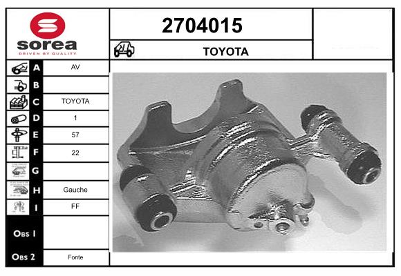 Etrier frana 2704015 EAI