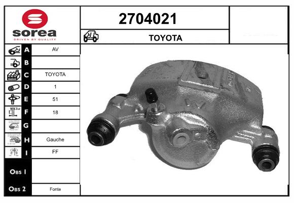 Etrier frana 2704021 EAI