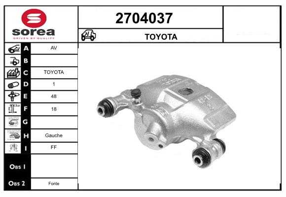 Etrier frana 2704037 EAI