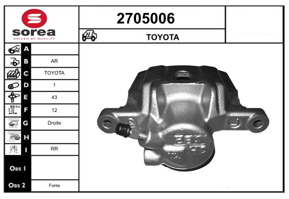 Etrier frana 2705006 EAI