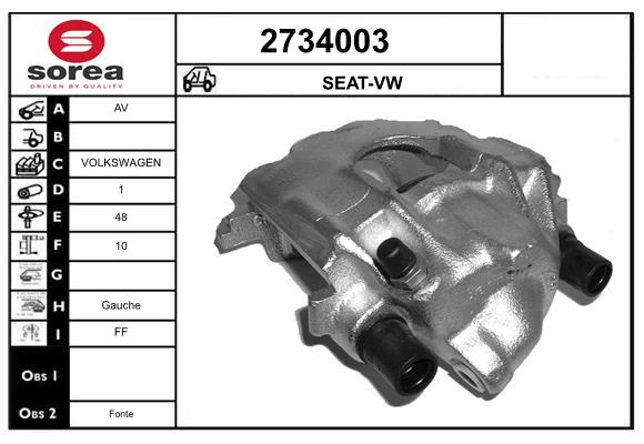 Etrier frana 2734003 EAI