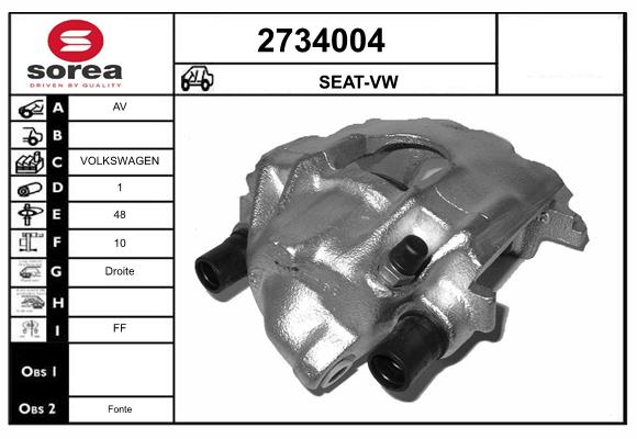 Etrier frana 2734004 EAI