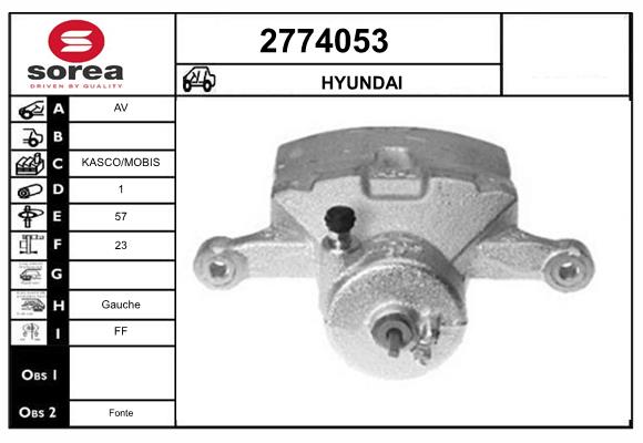 Etrier frana 2774053 EAI