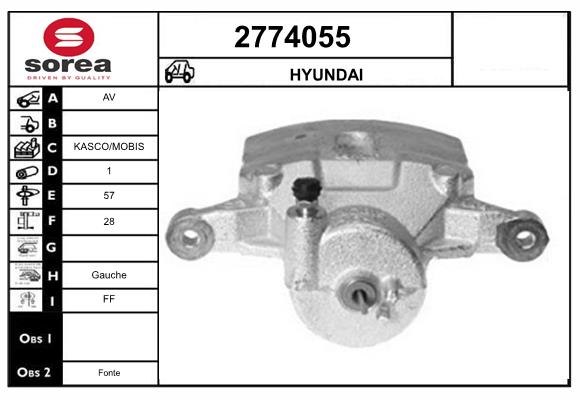 Etrier frana 2774055 EAI