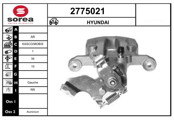 Etrier frana 2775021 EAI
