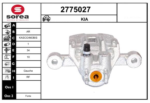 Etrier frana 2775027 EAI