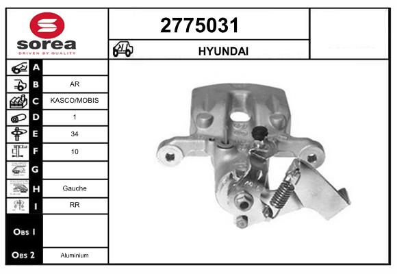 Etrier frana 2775031 EAI