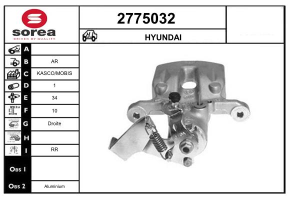 Etrier frana 2775032 EAI