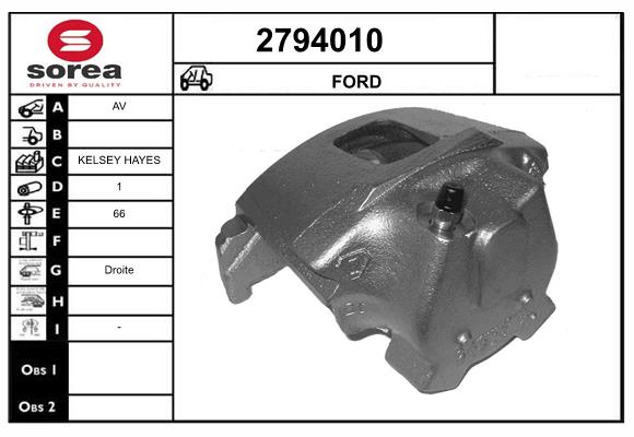 Etrier frana 2794010 EAI