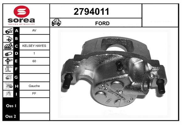 Etrier frana 2794011 EAI