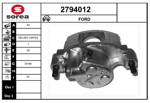 Etrier frana 2794012 EAI