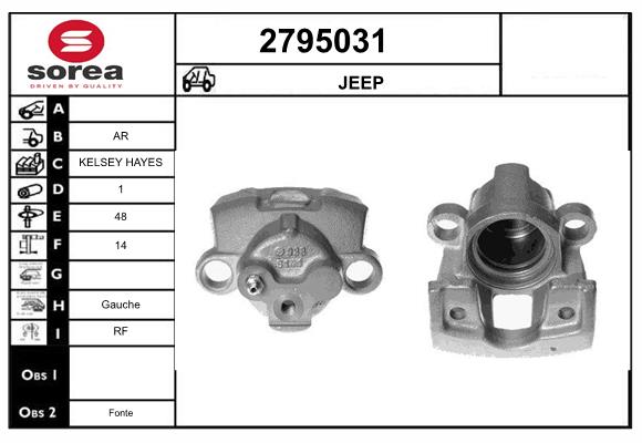 Etrier frana 2795031 EAI