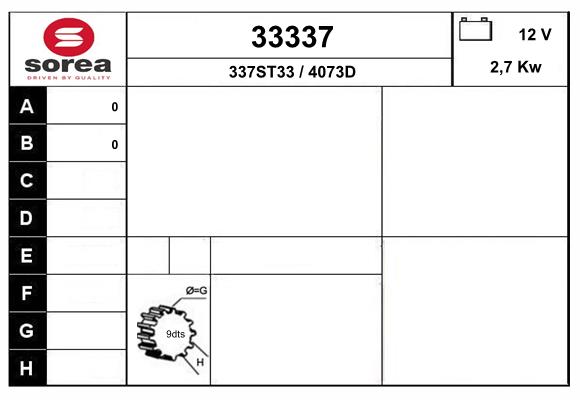 starter 33337 EAI
