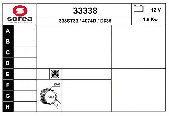 starter 33338 EAI