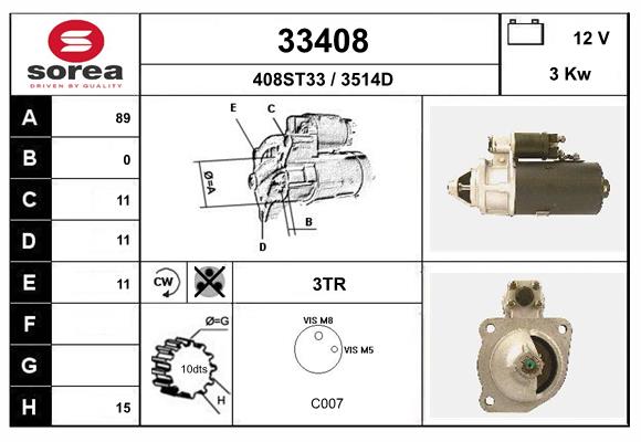 starter 33408 EAI