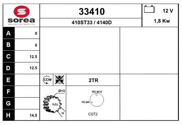 starter 33410 EAI