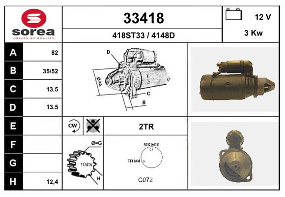 starter 33418 EAI