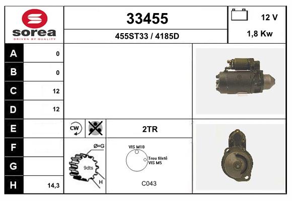 starter 33455 EAI