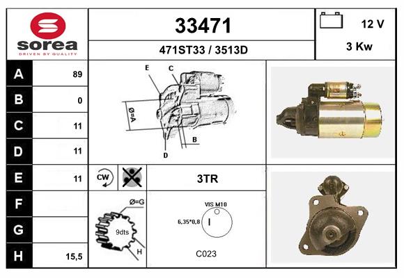 starter 33471 EAI