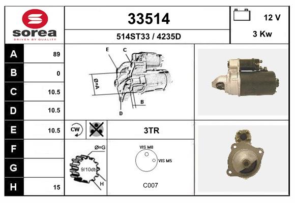 starter 33514 EAI