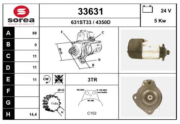 starter 33631 EAI