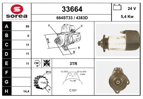 starter 33664 EAI