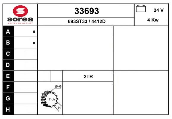 starter 33693 EAI