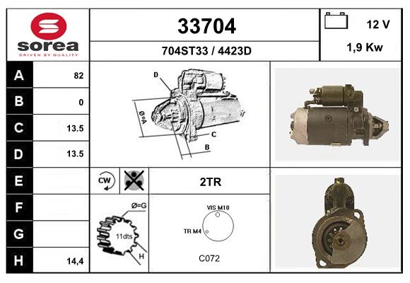 starter 33704 EAI