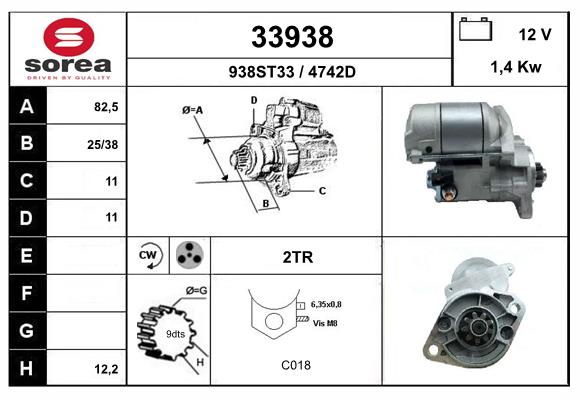 starter 33938 EAI