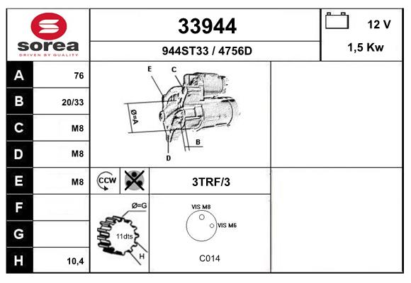starter 33944 EAI