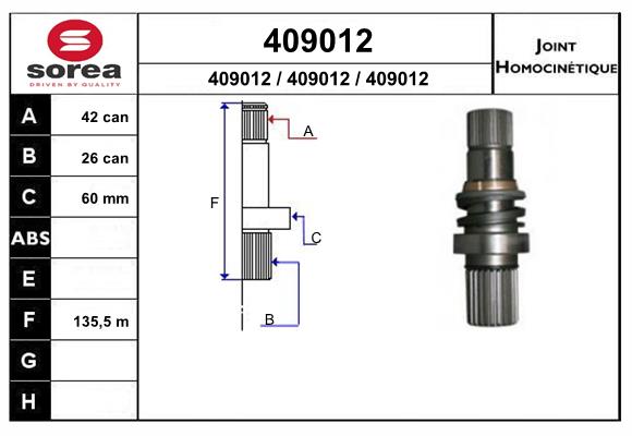 Set articulatie, planetara 409012 EAI