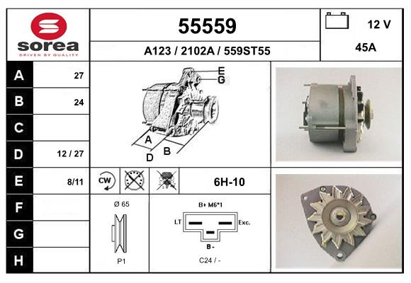 Generator / Alternator 55559 EAI